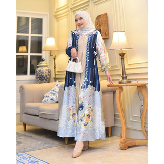 RAIYA DRESS Gamis silk premium busui jumbo terbaru