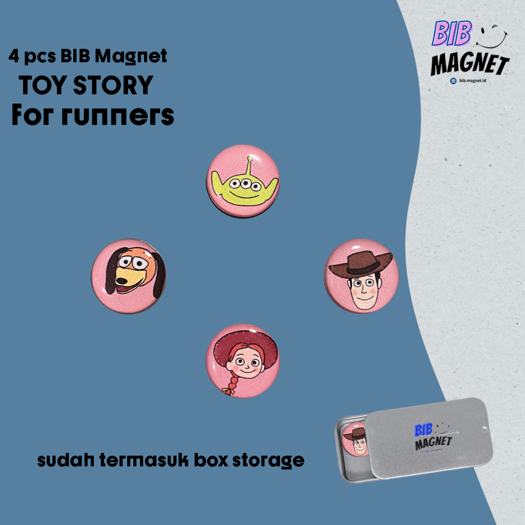 Bib Magnet Marathon - Toy Story