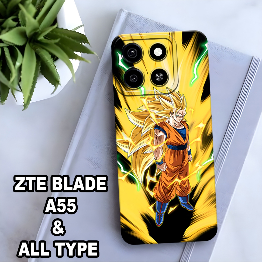 AC16/Softcase Procamera Hp ZTE BLADE A55 2024 แฟชั่นกรณีอะนิเมะ Dragon Ball กรณี Handphone Protector
