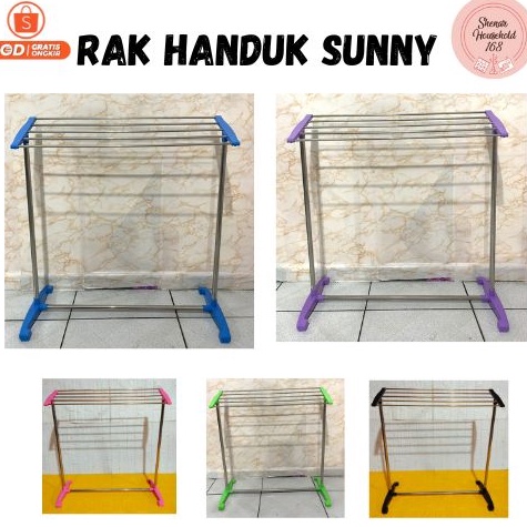 สินค้ามีจํานวนจํากัด SUNNY REAL PICKT 1 TOWEL CLONE 5 PIPE TOWEL RACK STANDING CLOSET TOWEL INDOOR S