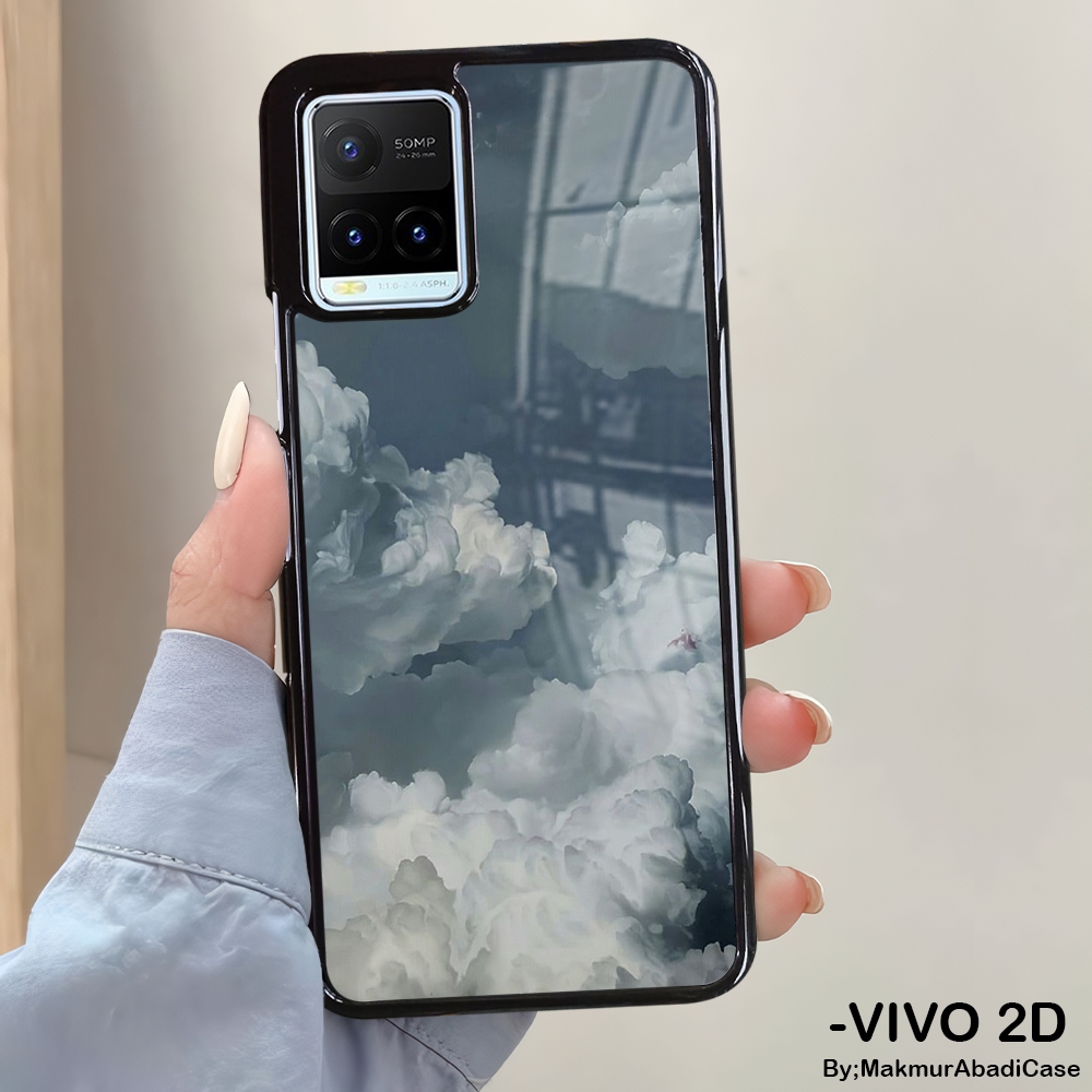 Hardcase Glossy 2D Case Vivo Y21 Y21A Y21S Y21T Y33T Y33S Casing Vivo - Case Motif Galaxy Astronaut