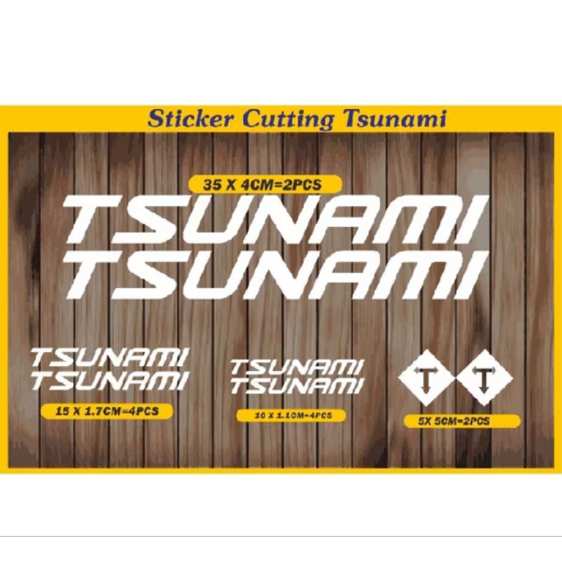 สติ๊กเกอร์จักรยาน Sunami Tsunami Fixie แพ็คเกจประหยัด
