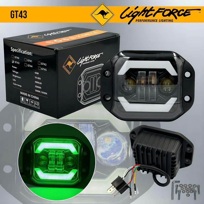 ไฟหน้า LED/ฝาครอบไฟ Daymeker 2 LENS/3 LENS สว่างมาก KLX/CRF/WRR ราคา ถูกที่สุด ดีลบีเคเค แกลเลอรีภาพที่ 4