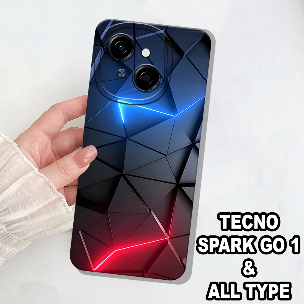 AC32/SOFTCASE PRO TECNO SPARK GO 1 ALTEST 2024 และ PROCAMERA AESTHETIC MOTIF/ยางเต็ม MATERIAL/SOFCAS