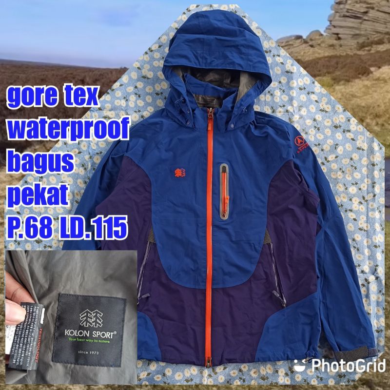 Gore tex เสื้อแจ็คเก็ตภูเขากลางแจ้ง kolon sport กันน้ํา