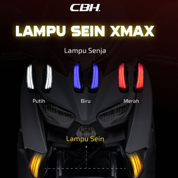 ไฟเลี้ยว Xmax CBH Yamaha 2 in 1 Sen plus Senja คุณภาพสูง PNP Mika ควัน