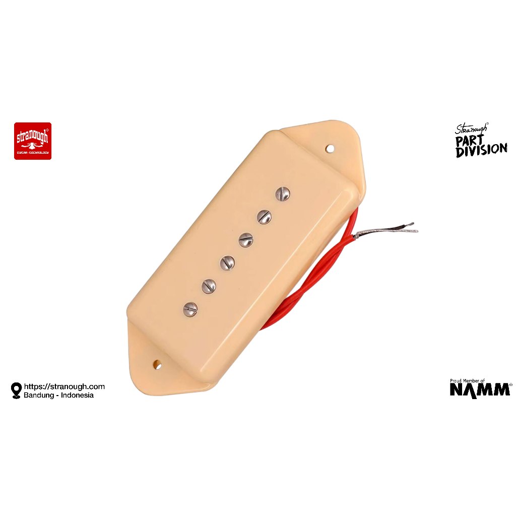 P-90 Pickup Dog Ear - ด้านหน้า (งาช้าง)