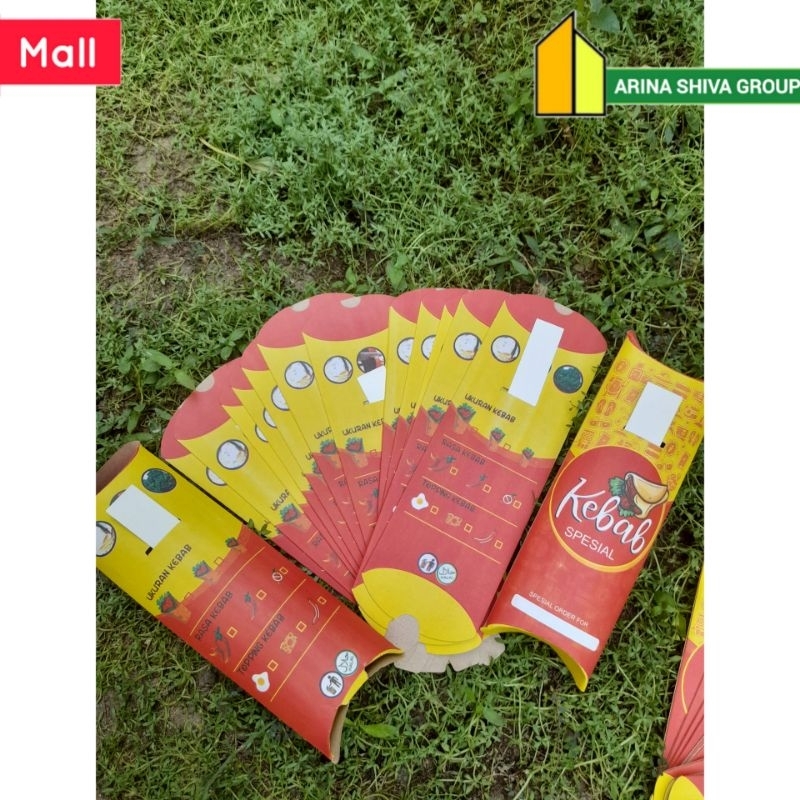 100 ใหม่ล่าสุดของกระดาษ PULL KEBAB ขนาด 25 3 9.5 ซม. คุณภาพสูง THICK CRAFT กระดาษแผ่นผลิตภัณฑ์ | กล่