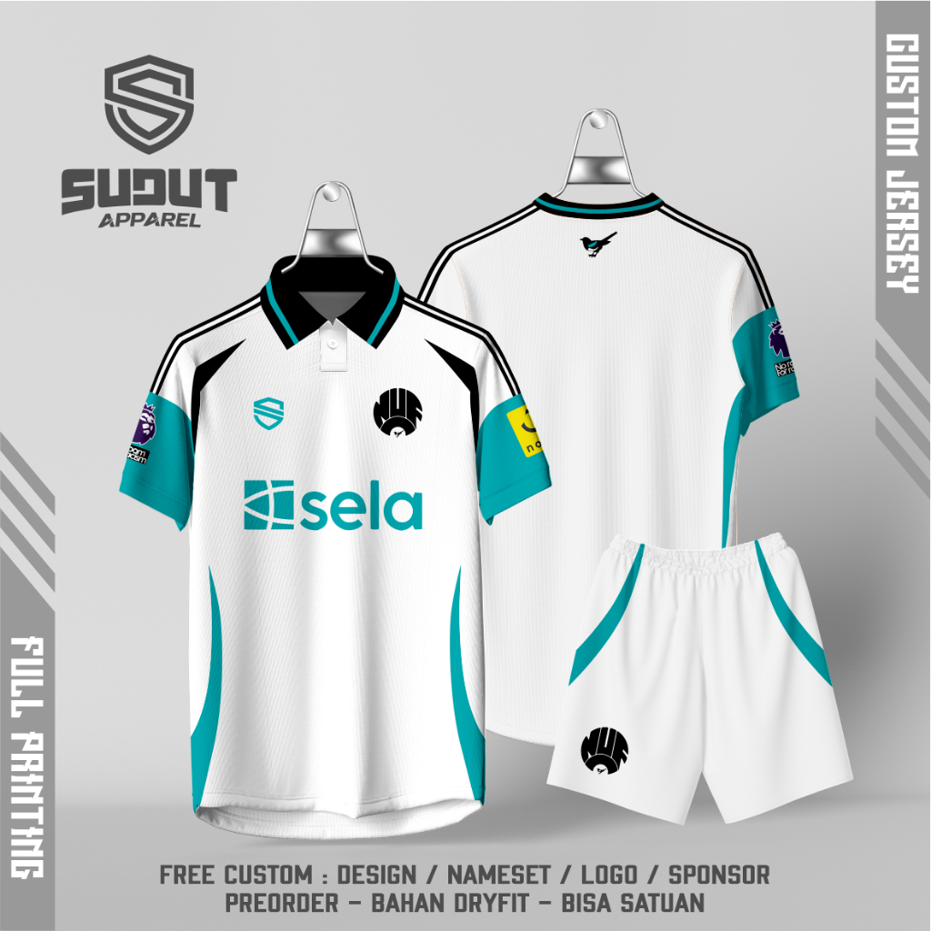 FANTASY FOOTBALL CUSTOM JERSEY N3WC4STL3 THIRD 2024-2025 FULL PRINTING