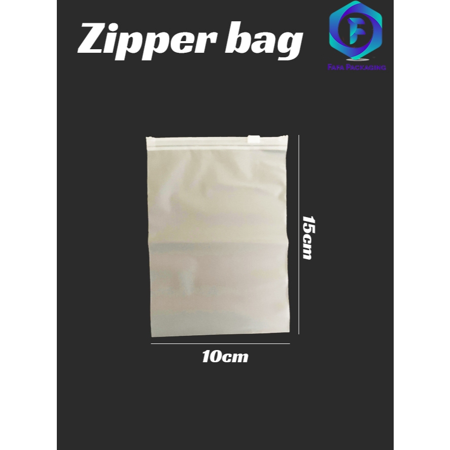 ถุงซิปด้าน ขนาด 10x15 Portrait