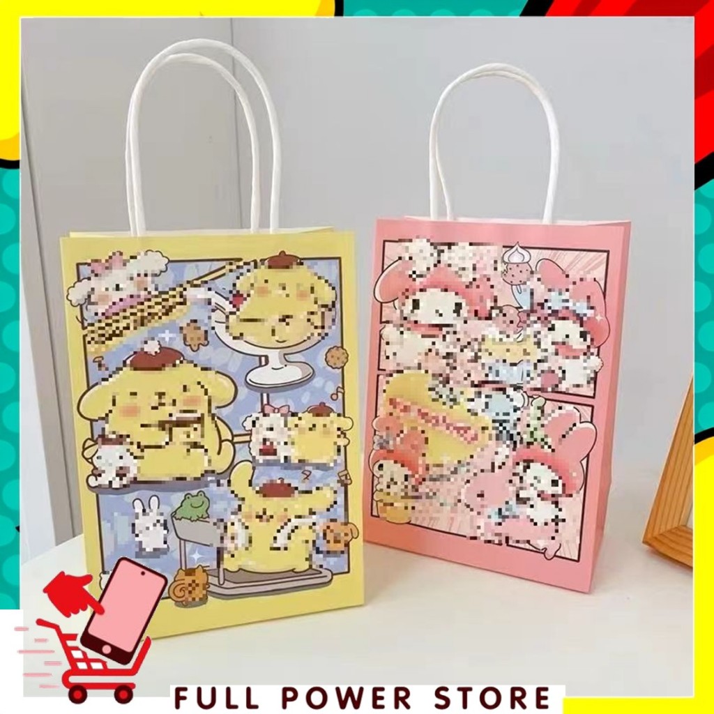 FPS Paper Bag Happy birthday Animation Paper Bag Goodie Bag Childrens Snack Gift Hampers Bag Cute Ca