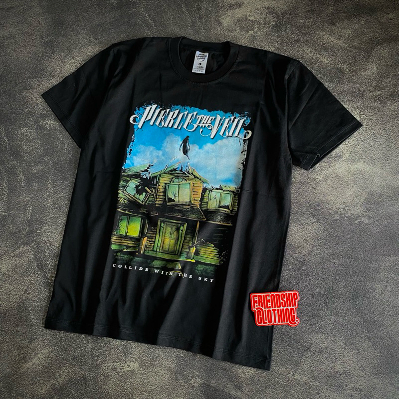 PIERCE THE VEIL Band T-Shirt Album Collide With The Sky | Pop Punk Metal Emo Music Shirt Metalcore B