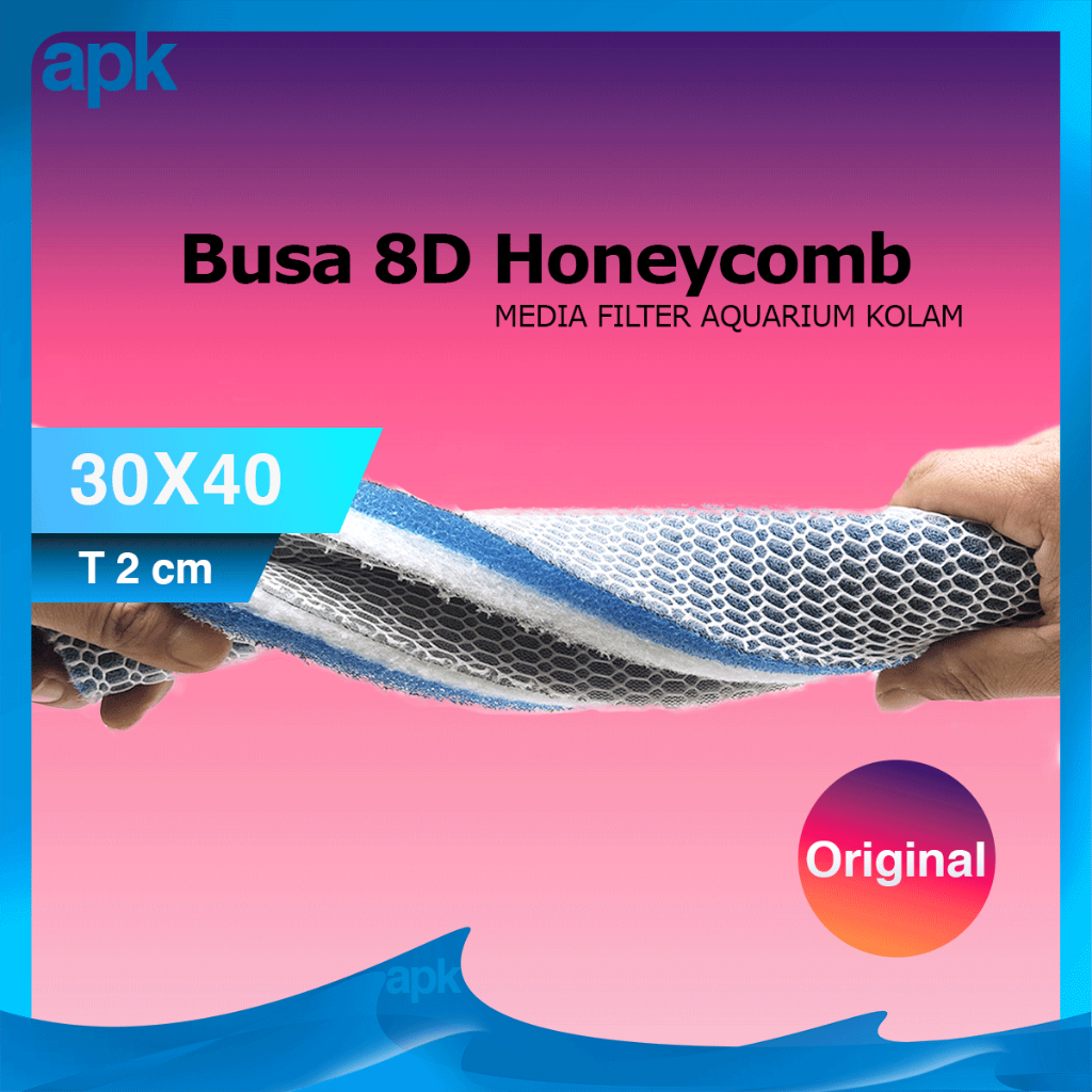 8D Honeycomb Foam 30X40 cm Nano Media Filter Aquarium Pond