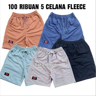 PAKET HEMAT!!!! 100 RIBUAN DAPAT 5 Celana Boardshod fleece pria wanita / Celana pendek pria santai