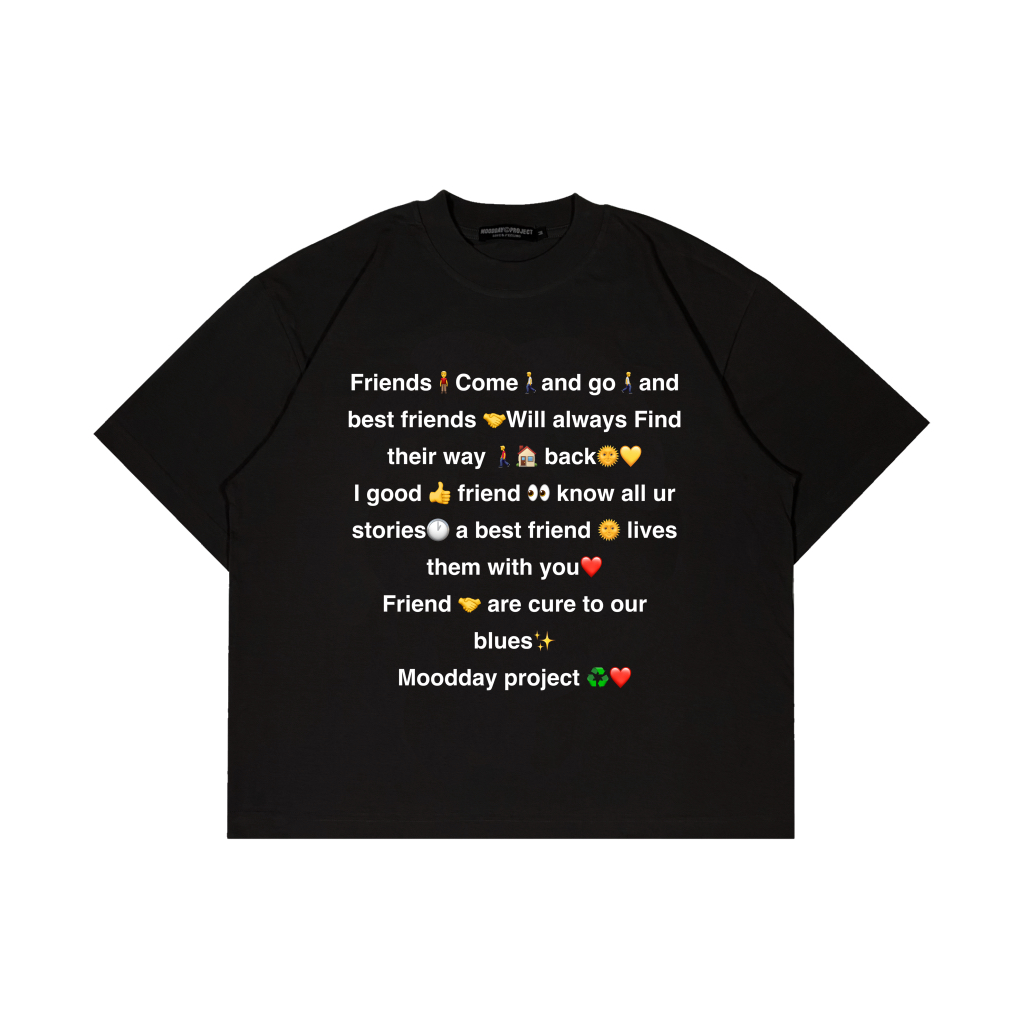 CROP BOXY TEE UNISEX EMOTICON MOODDAY PROJECT