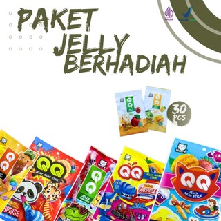 [PRODUK BARU] QQ JELLY AGAR STICK BERHADIAH 30 PCS MAINAN JELLY MANIS 2 RASA YOUGURT MANGGA  YOGHURT STOBERI DAN APEL\ Cemilan Makanan ringan jelly berhadiah Paket Usaha