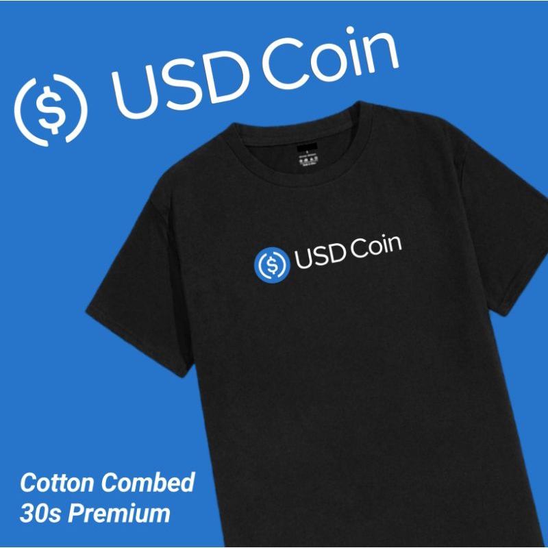 [HOT] CRYPTO USDC SIMPLE LOGO T-SHIRT / USD COIN CRYPTOCURRENCY SHIRT / PREMIUM 30S COMBED COTTON / 