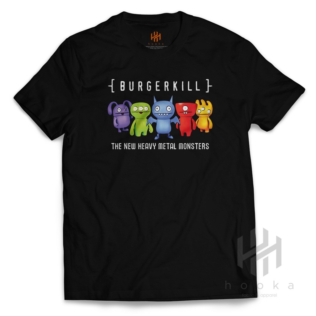 BURGERKILL คอนเสิร์ตเสื้อยืด 2024 HOOKA Distro Premium BURGER KILL BOOTLEG เสื้อยืด