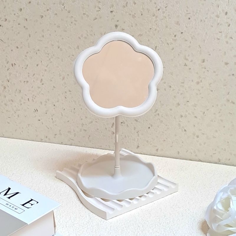 FLOWER MIRROR AEESTETIC MIRROR MAKEUP MIRROR STAND MIRROR DRESSING TABLE MIRROR STAND MIRROR FLOWER