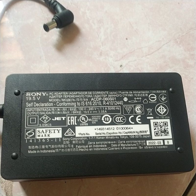 อะแดปเตอร์ Sony 19.5v-3005a
