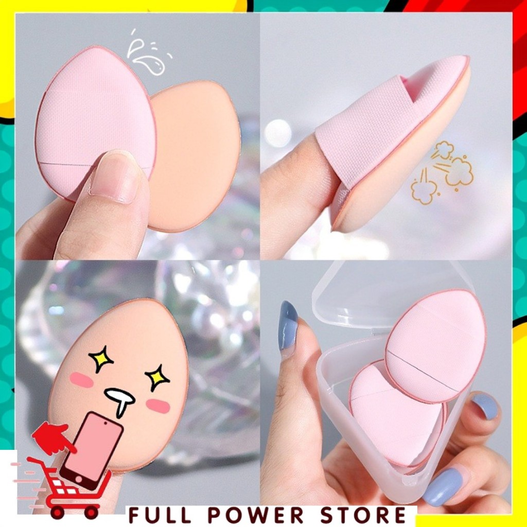 FPS เบาะฟองน้ํา Mini Finger Beauty Blender Finger Thumb Air Cushion คอนซีลเลอร์ Foundation Puff Mini