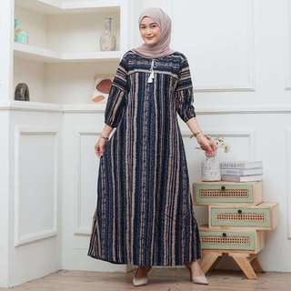 Dress Zea viral gamis wanita muslim terbaru 2026 Baju ramadhan rayon premium busui TERLARIS