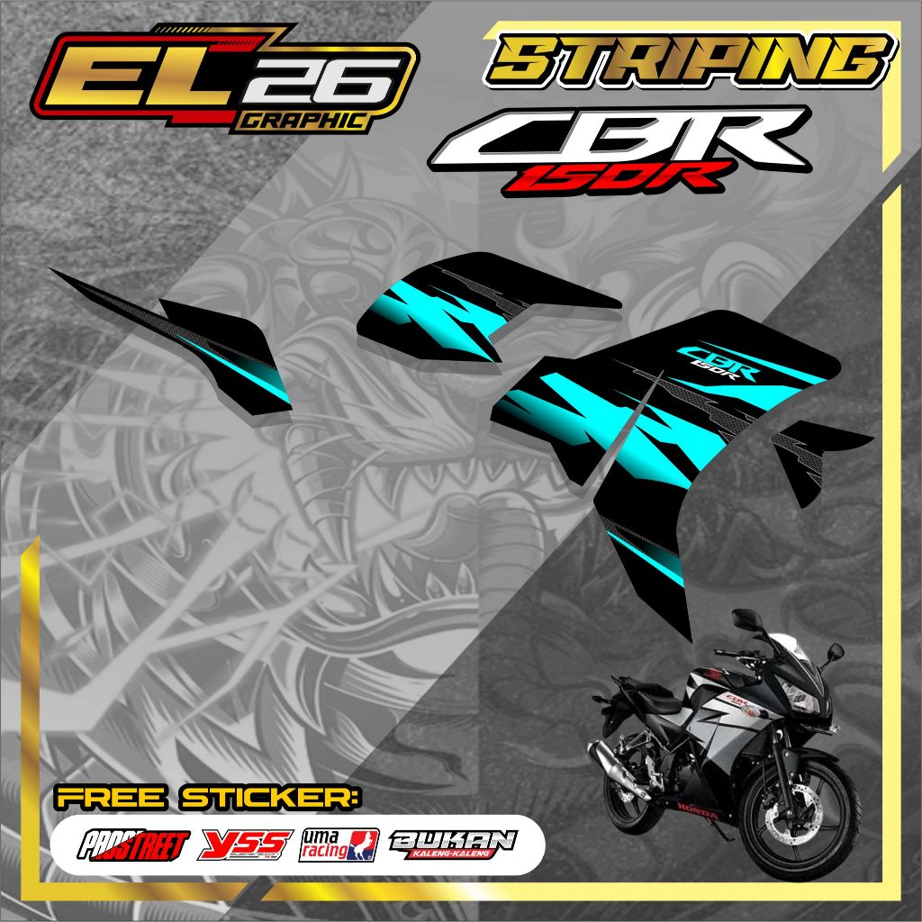 701 STRIPING STICKER HONDA CBR 150R - สติ๊กเกอร์ CBR 150R GRAPIC MOTIF