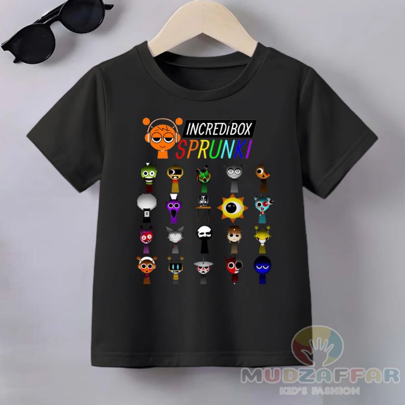 เสื้อยืดเด็ก SPRUNKI CHARACTER HOROR คุณภาพดีที่สุด SPRUNKI