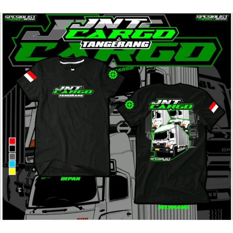 เสื้อยืด Jnt Cargo Tangerang Truck Expedition Jnt Cargo