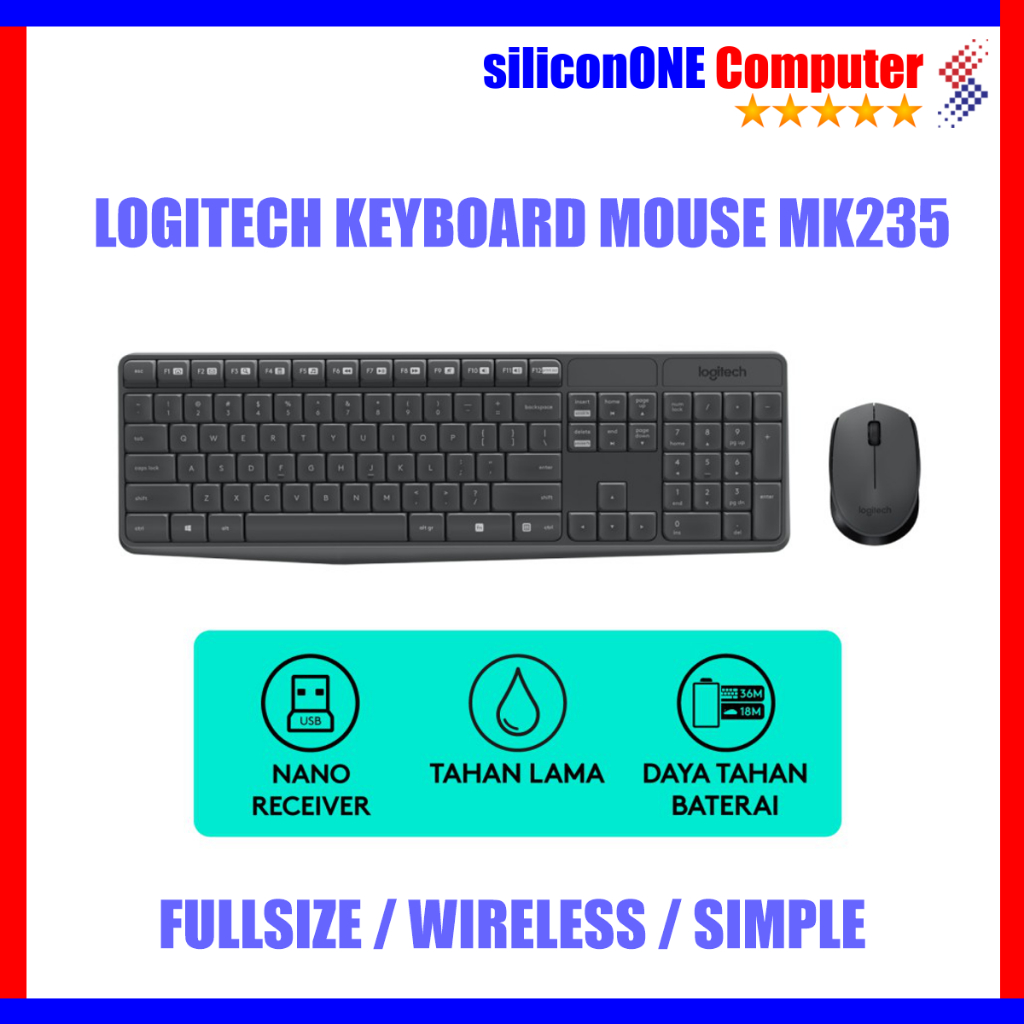 LOGITECH Wireless Combo MK235