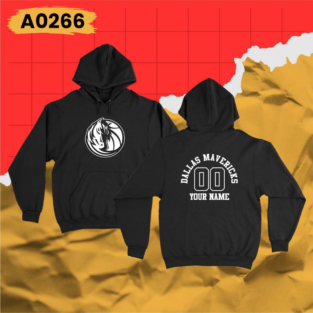 Dallas Mavericks บาสเกตบอล Hoodie เสื้อกันหนาวชื่อที่กําหนดเองหมายเลข A0266
