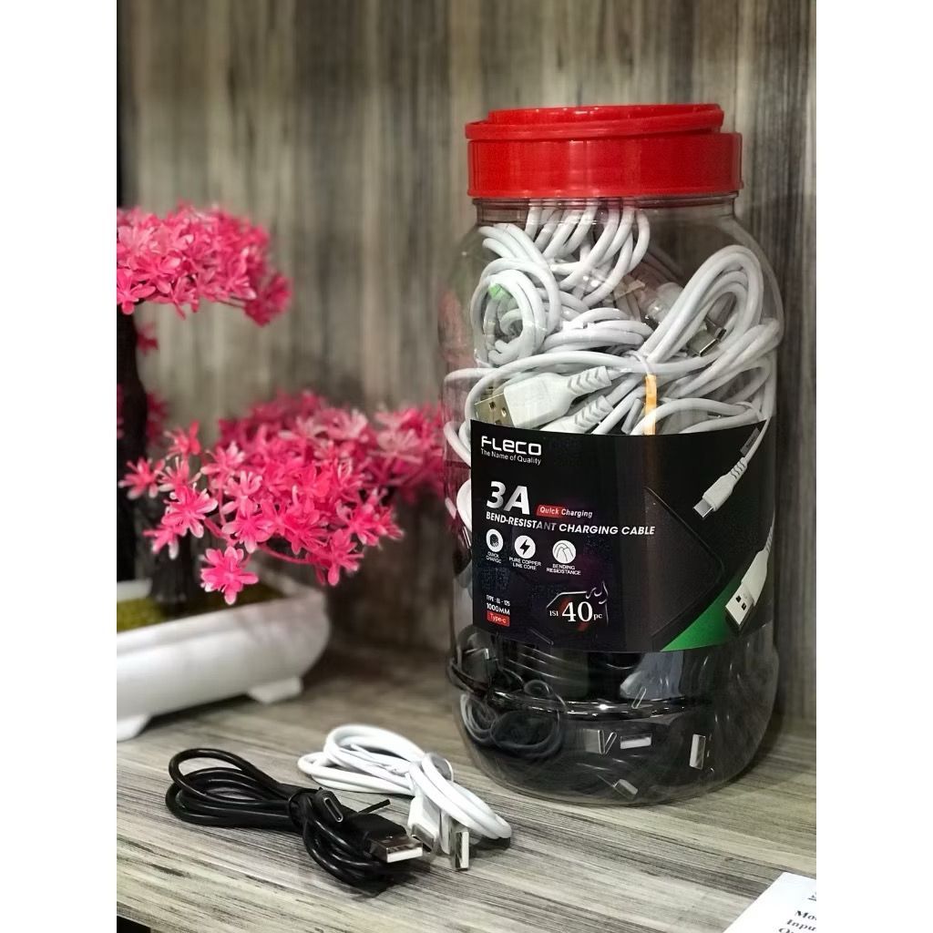 FLECO EL-125 TYPE C DATA CABLE รองรับการชาร์จอย่างรวดเร็ว