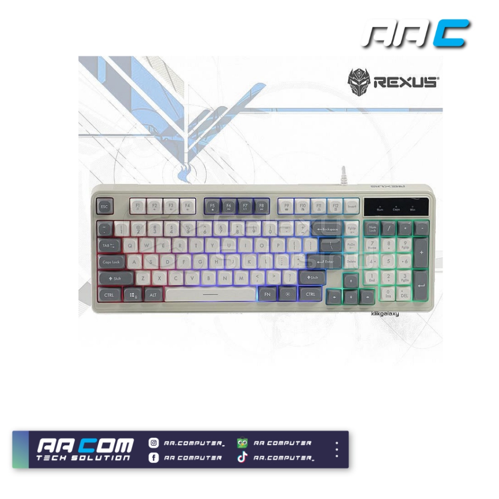 REXUS BATTLEFIRE K98M CREAM คีย์บอร์ดเกม