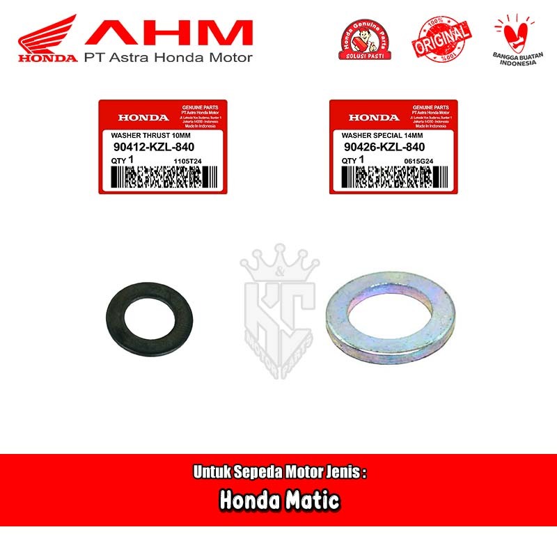 แหวนเกียร์ Kick Starter Honda BeAT Scoopy Spacy Vario Genio Original AHM 90212 90426-KZL-840