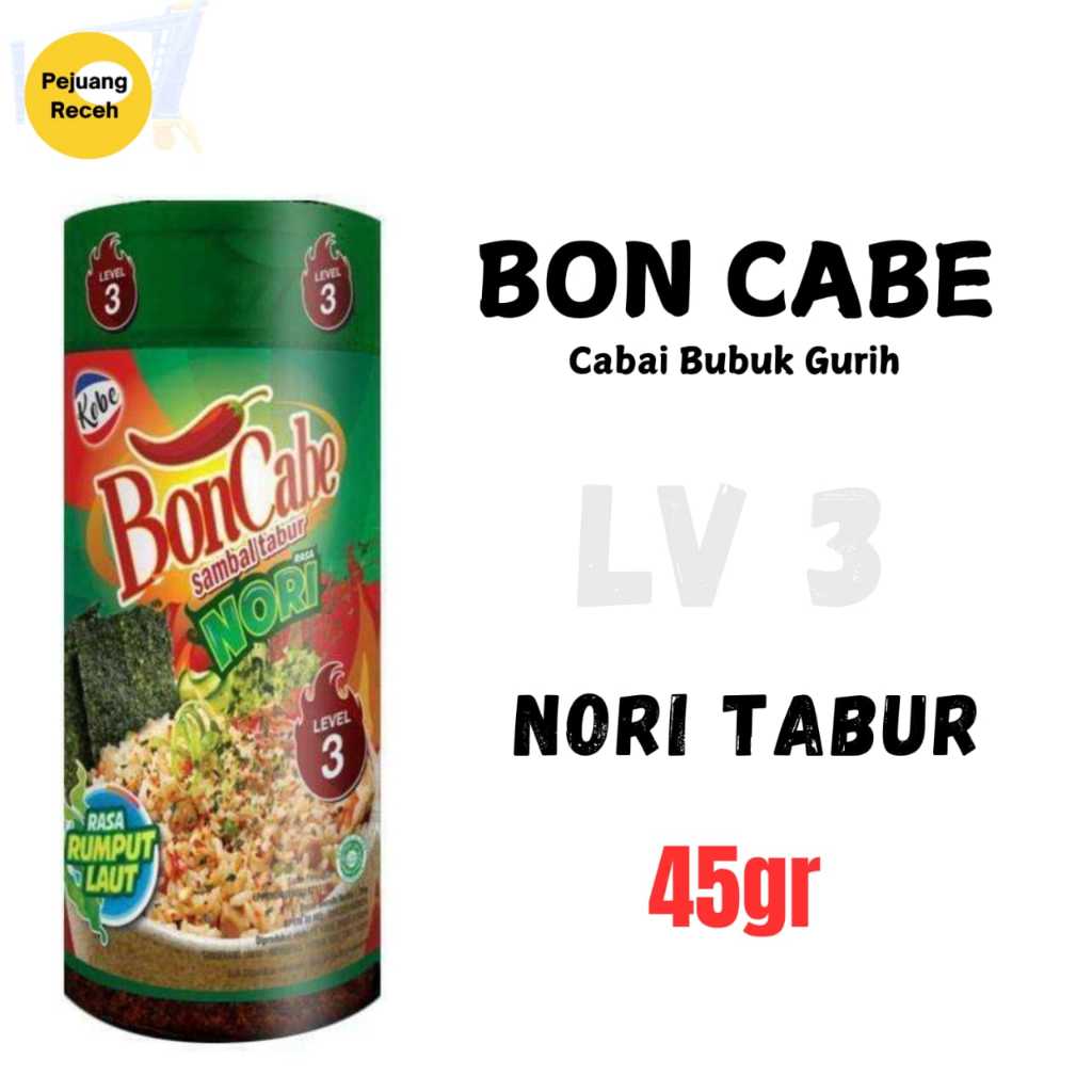 Boncabe SPICY SOW NORI SAMBAL LEVEL 2 | ผงชิลีที่ใช้งานได้จริง HALAL, สมบูรณ์