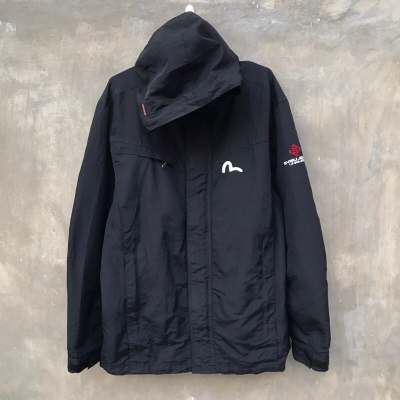 Outdoor Jacket by Evisu Gorpore Jacket สีดํา M/L