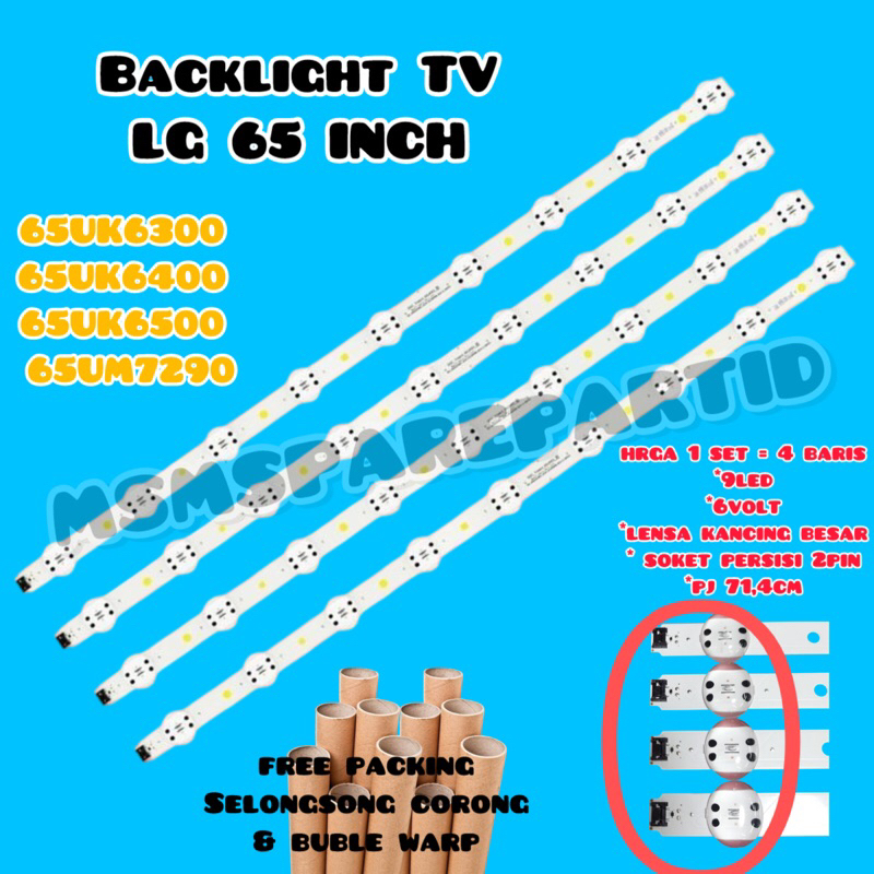 LG 65 นิ้ว TV Backlight 65UK6300 65UK6400 65UK6500