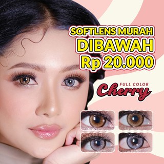 [COD] Full Color Cherry Softlens - Diameter 14.5mm, Water Content 43%, Base Curve 8.6mm Soflens Murah