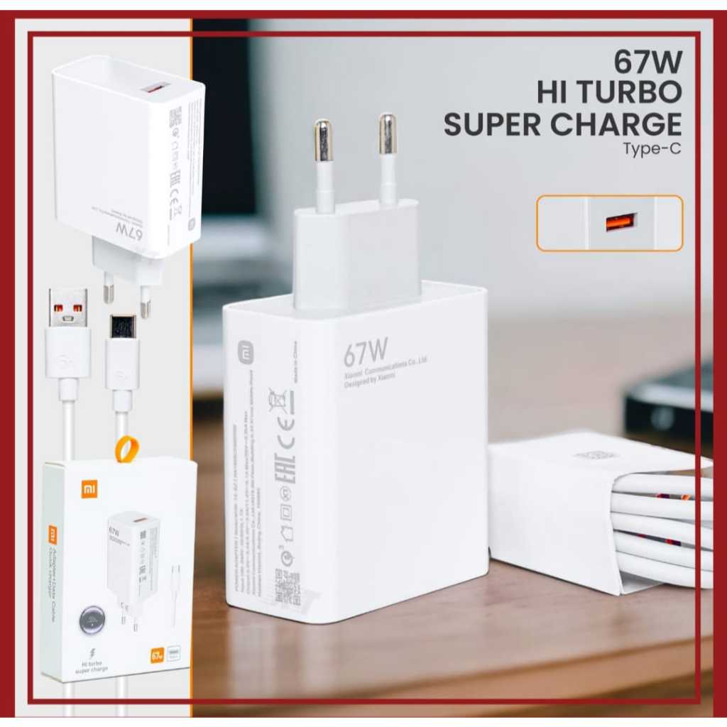 XIAOMI HI TUBRO SUPER CHARGE 67W TYPE C CHARGER