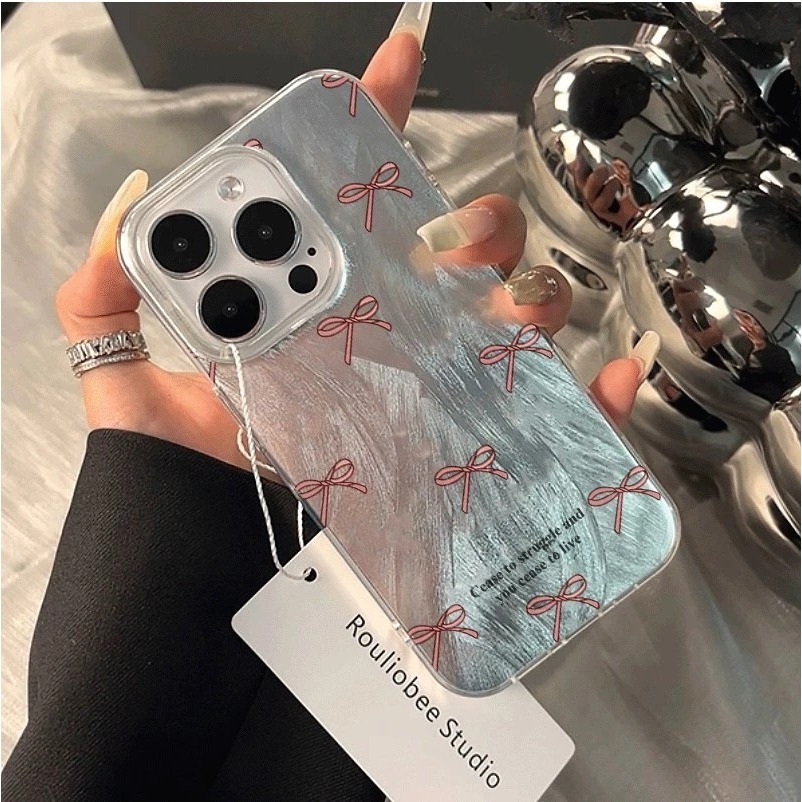 YX194 สําหรับOppo A71 A74 A78 A9 A98 F1S F5 F7 F11 RENO 4 4F 5F 6 7 7Z 8T 10 11Fความงามสีแดงโบว์กรณี