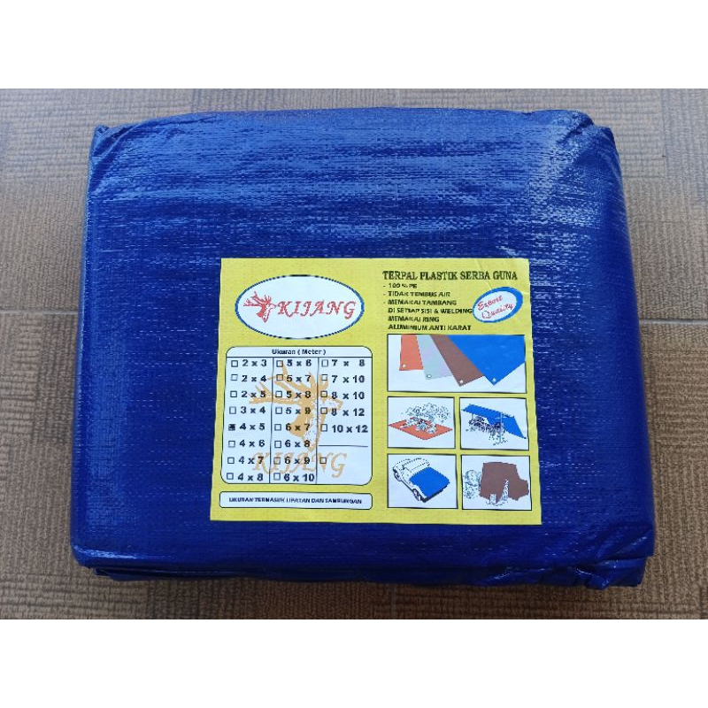 TENDA TENDAพลาสติกTARPAULIN ขนาด 4, 5 A5 SAKURA ORIGINAL KIJANG CAP // TENT TARPAULIN // WRUNG TARPA