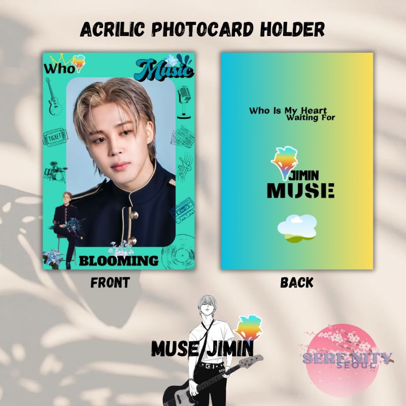 ที่ใส่การ์ดอะคริลิค Jimin Muse/ที่ใส่พีซีอะคริลิค Jimin Muse