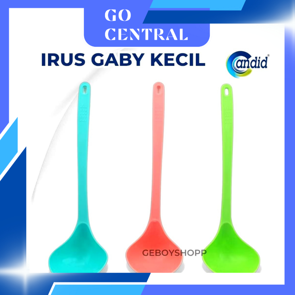 [6 ชิ้นแพคเกจ] Candid Small GABY ทัพพีผักพลาสติกบริสุทธิ์ / ช้อนซุปพลาสติกเกรดอาหาร PP5 ส่วนราคา Rp9