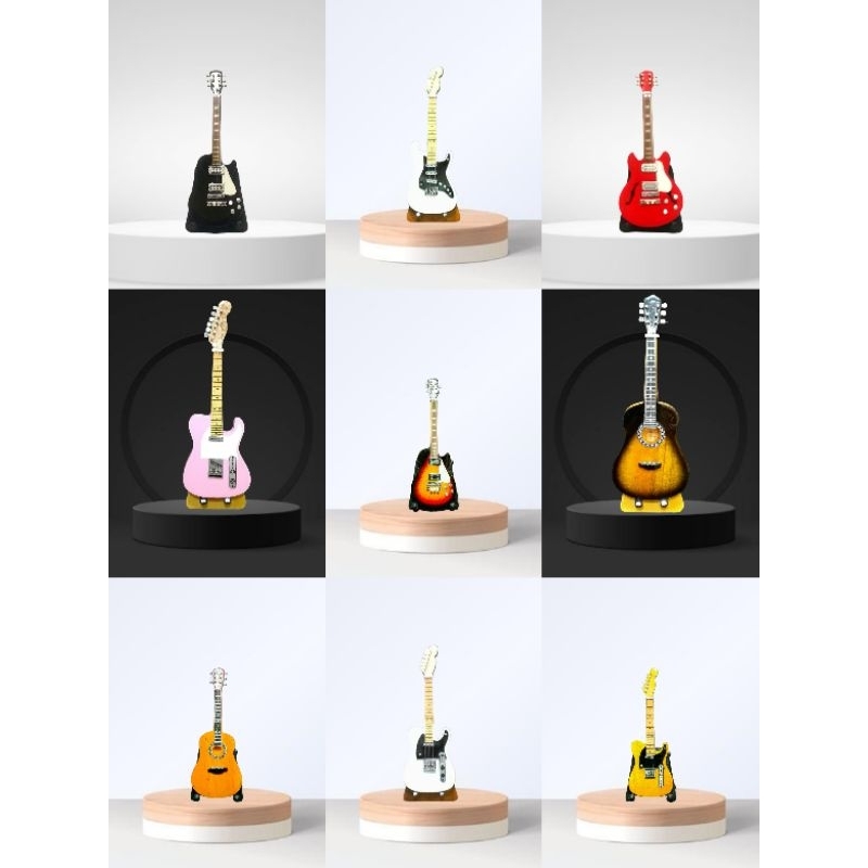 11ซม. GUITAR MINIATURE COLLECTION (คอลเลกชันขนาดเล็ก)