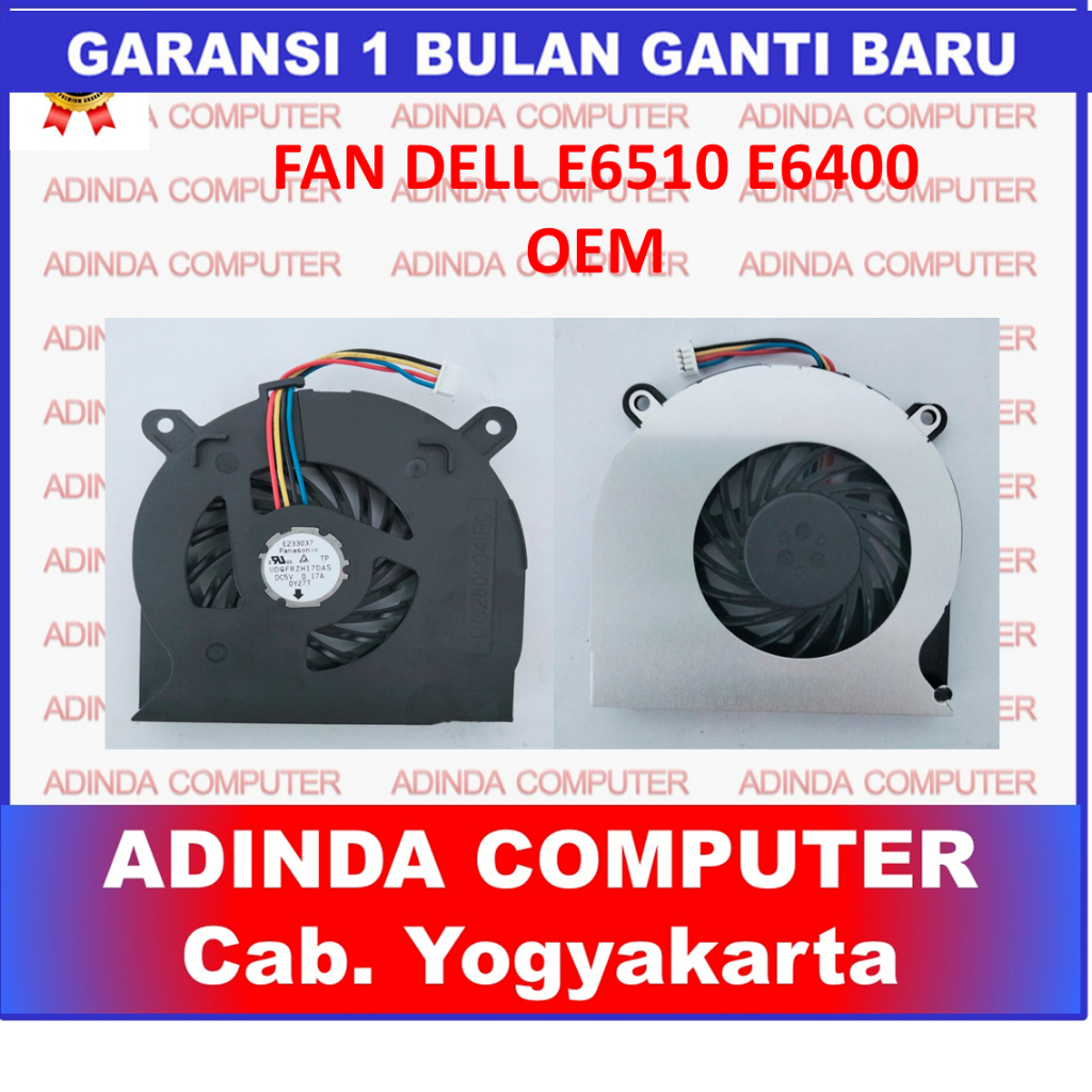 พัดลม OEM Dell E6410 E6510 E6400 4 PIN