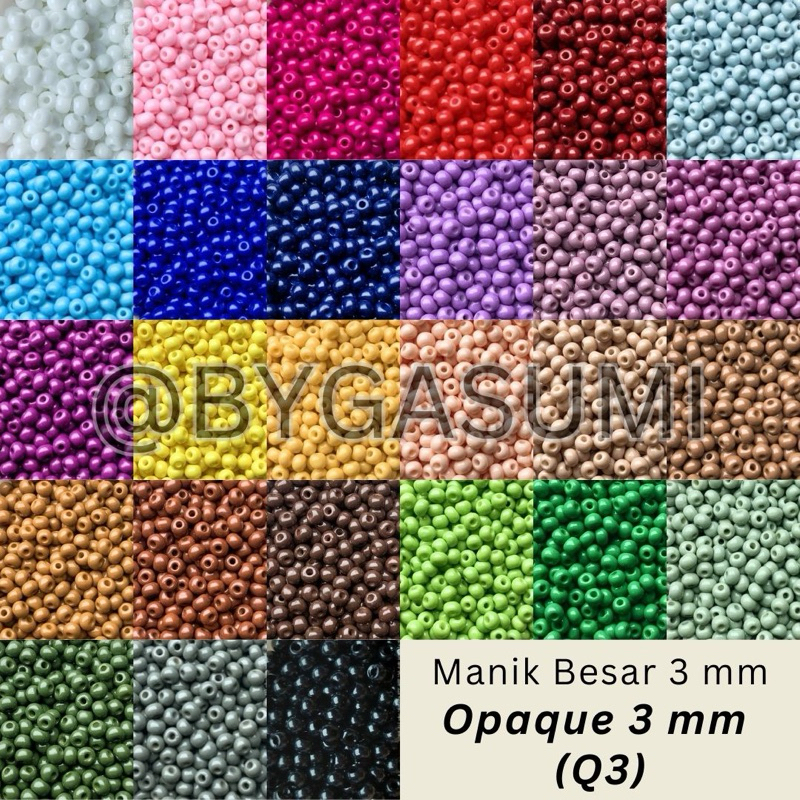 (Q3) ใหม่สีพรีเมี่ยมลูกปัดขนาด 3 มม. 8/0 แก้วทึบแสงลูกปัดลูกปัดธรรมดา Doff รอบ 10 50 กรัมรอบทรายขนาด
