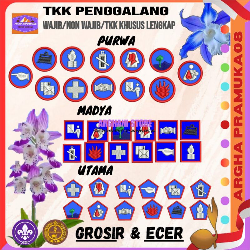 TKK เย็บปักถักร้อย Penggalang Purwa Madya Utama/ TKK Field Social Humanity/TKK พิเศษสมบูรณ์