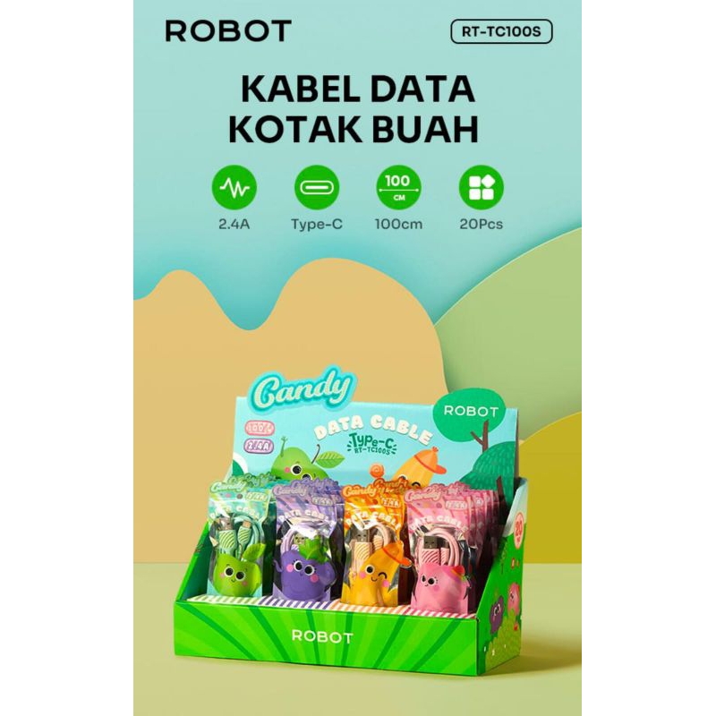 สายดาต้า Robot RT-TC100S 1 กล่องมี 20 ชิ้น