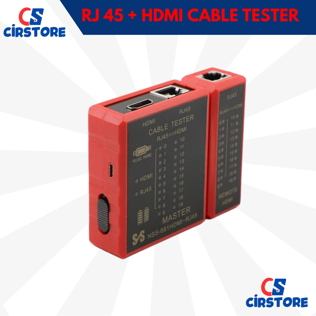 สาย TESTER RJ45 + HDMI / HDMI TESTER RJ45 / LAN TESTER / HDMI LAN TESTER / สาย LAN / HDMI TESTER