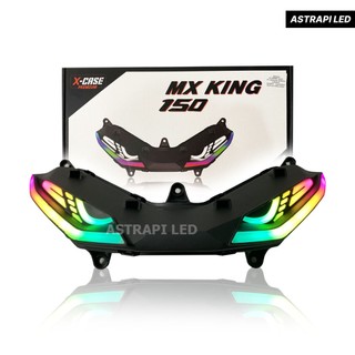 Lampu LED Alis GABAN MX KING 150 V1 dan V2 PNP Xcase RGB Aplikasi